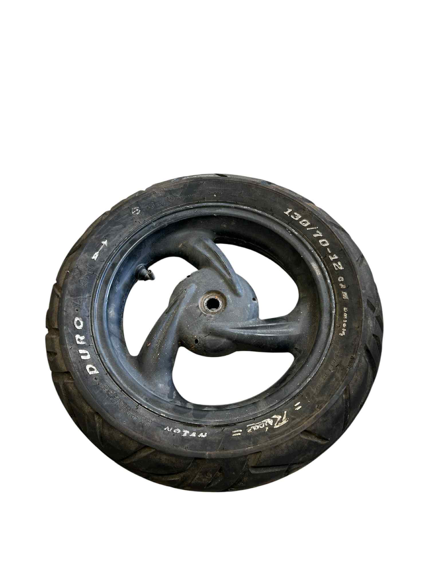 12" 3 egers baghjul
