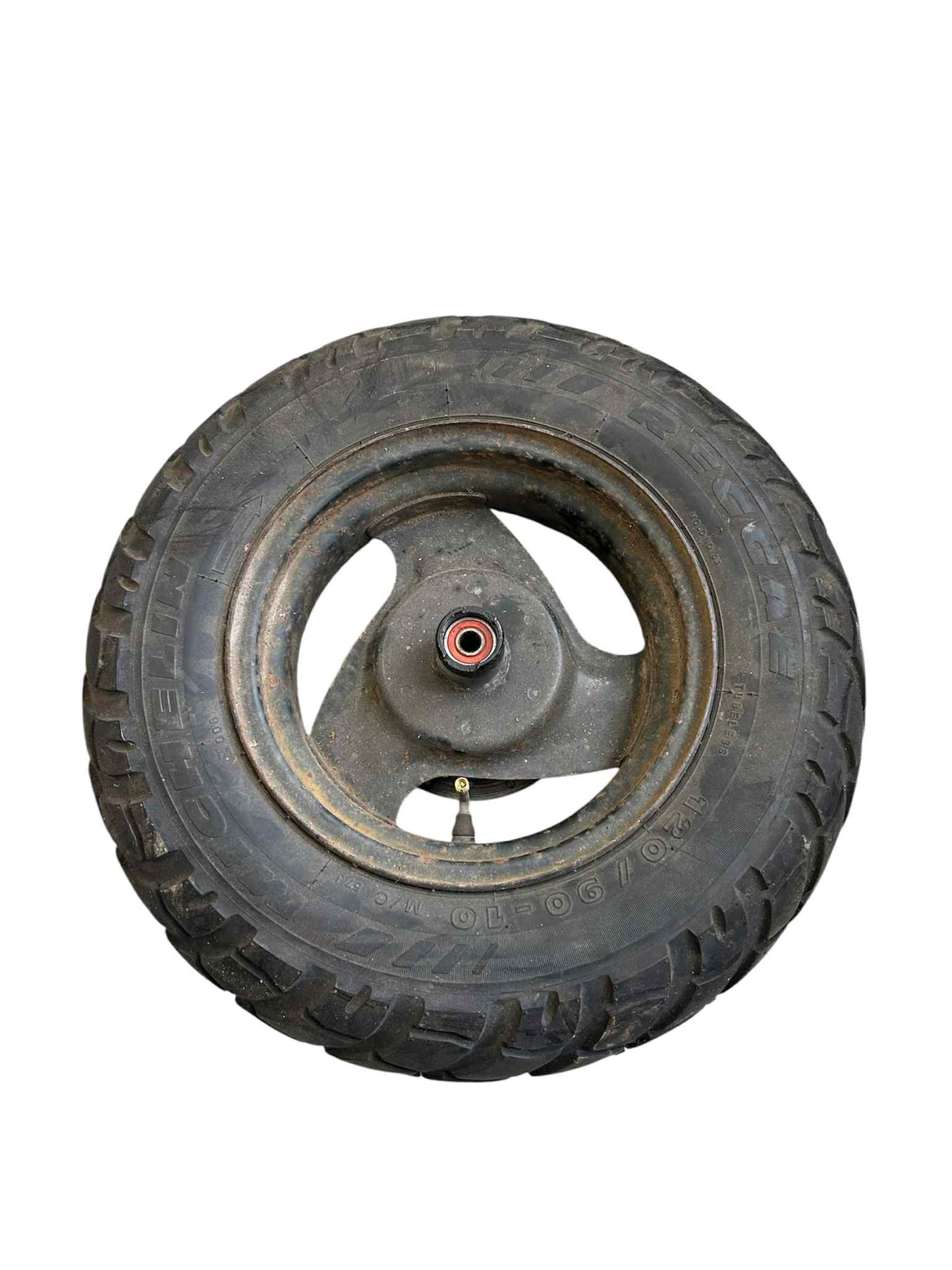10" 3-egers forhjul - sort
