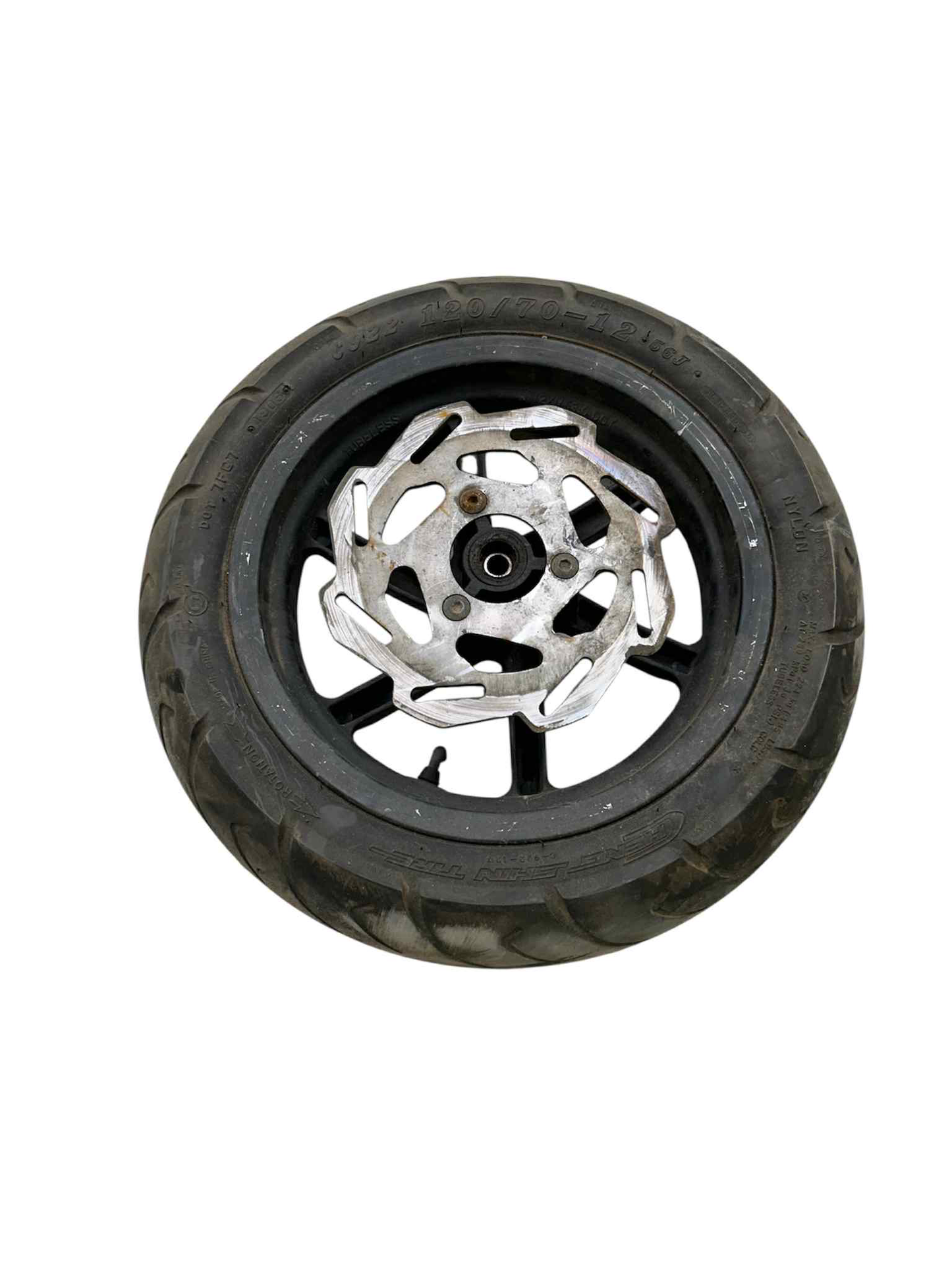 12" 6 egers forhjul