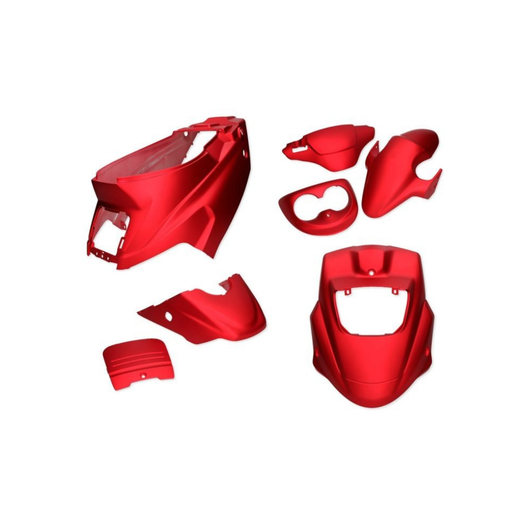 Skjoldsæt MotoCR Hot 50 - Satin Rødmetallic