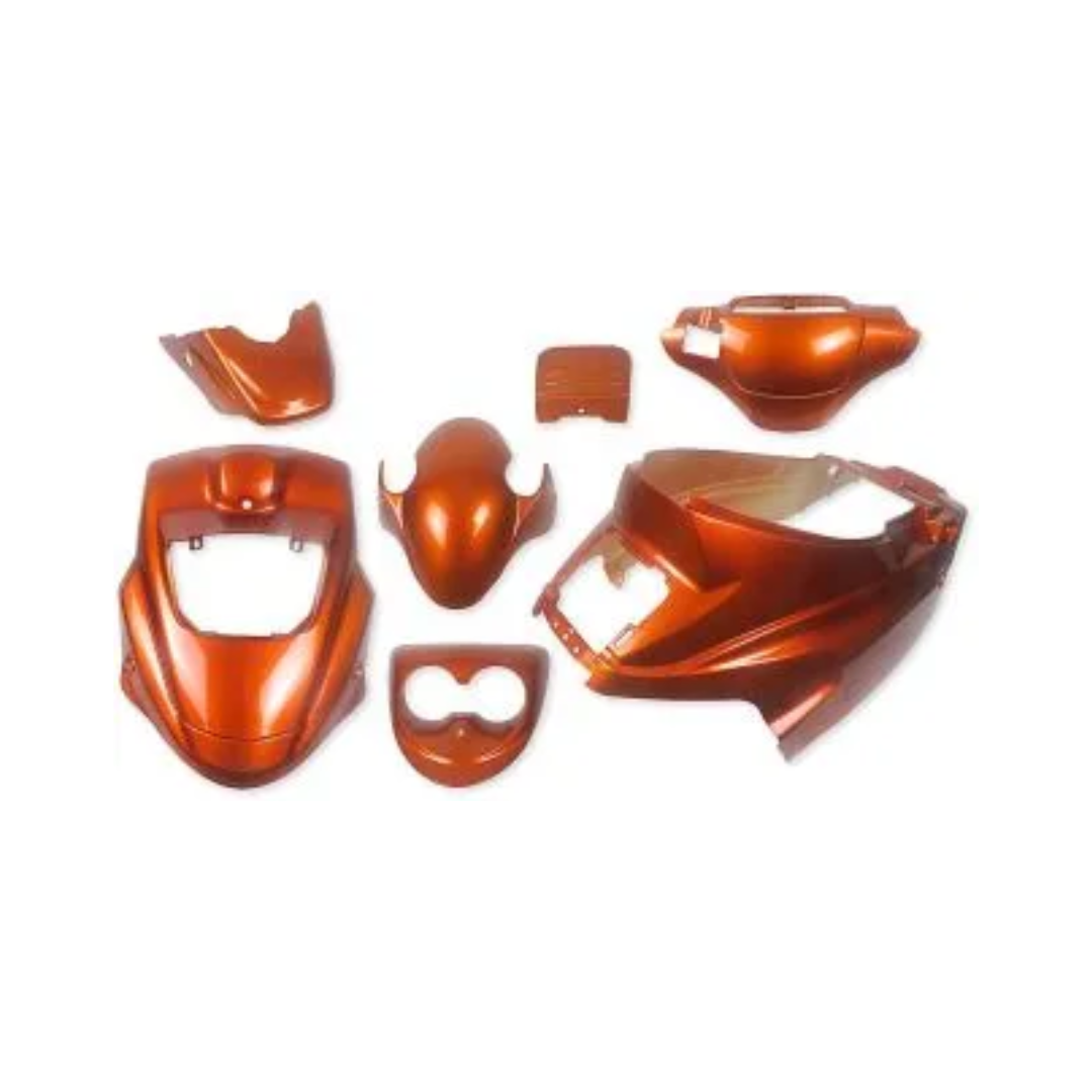 Skjoldsæt - orange metallic-Knallertdele