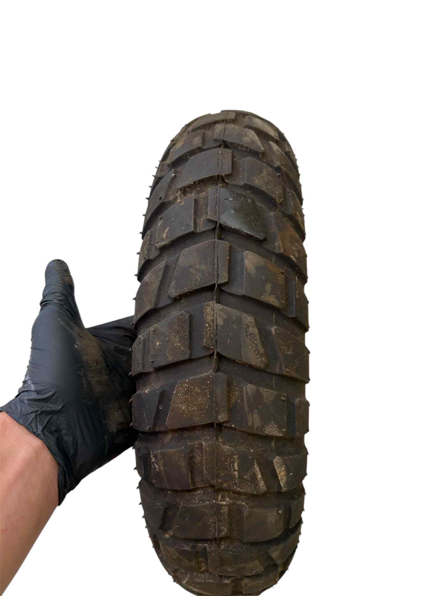 10" 3-egers forhjul - sort