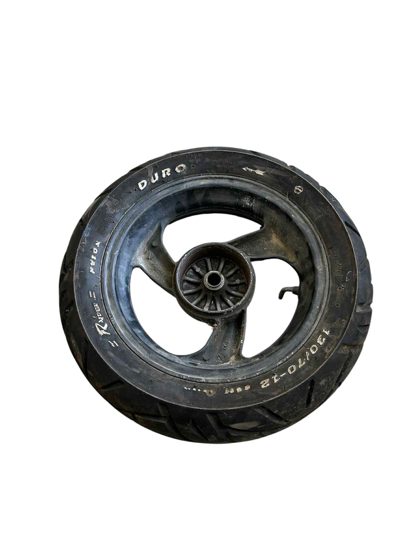 12" 3 egers baghjul