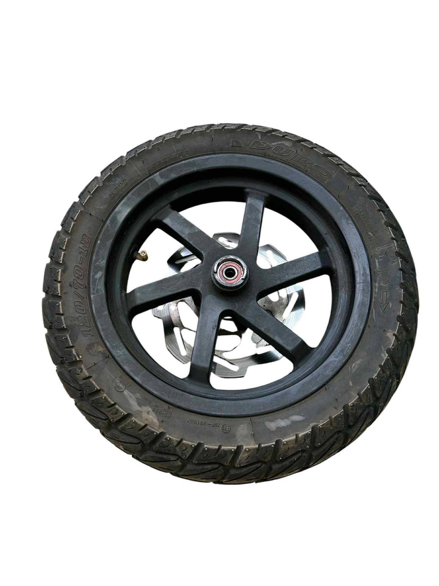 12" 6 egers forhjul