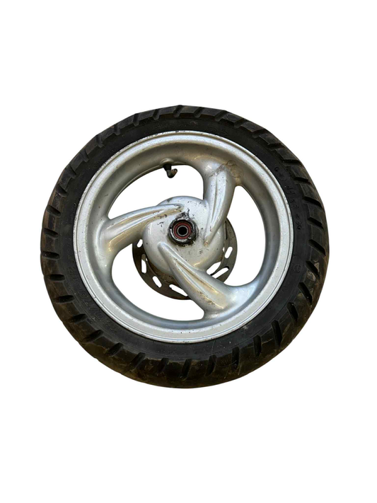 12" 3 egers forhjul - sølv