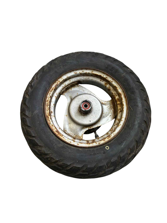 10" 3-egers forhjul - sølv