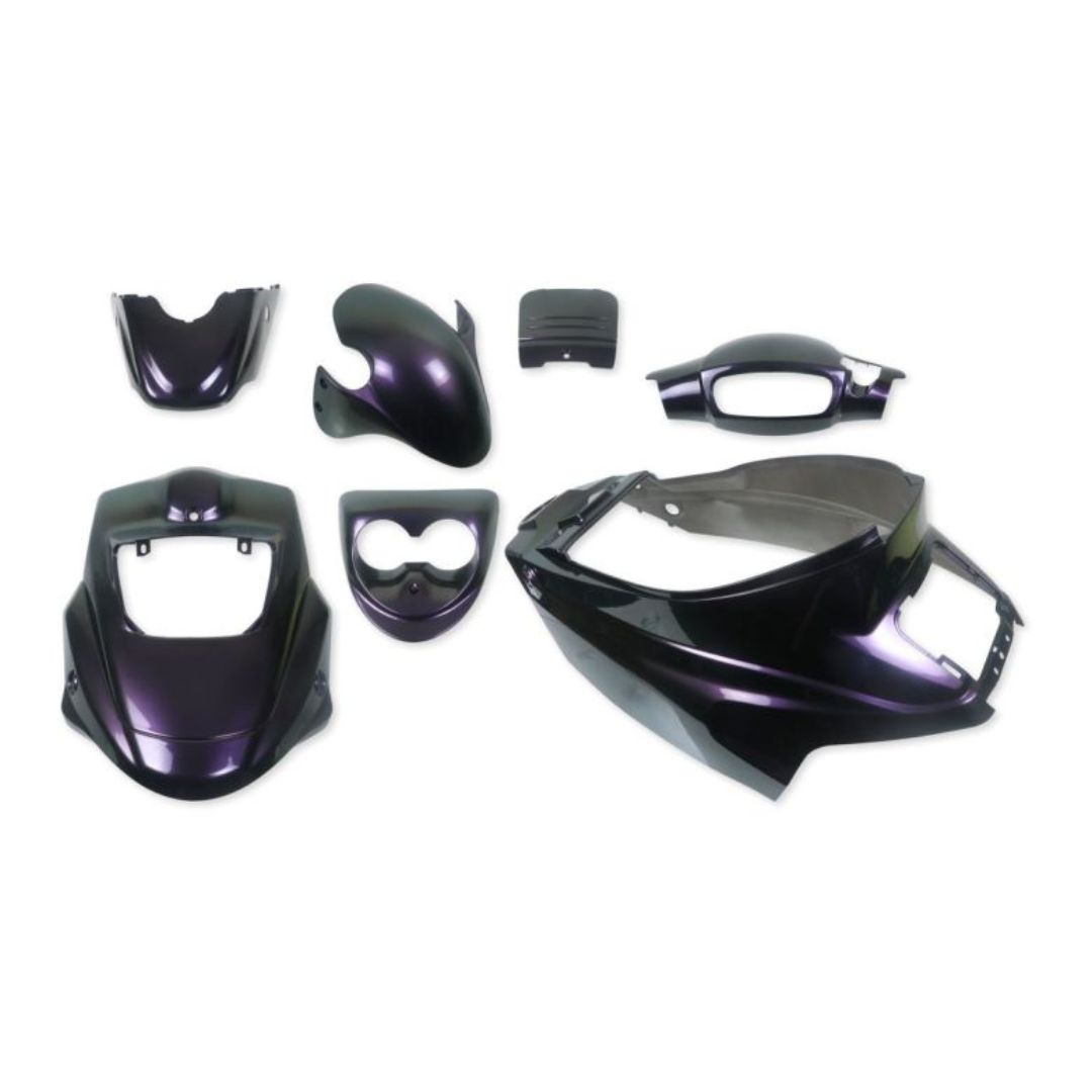 Skjoldsæt - kamæleon grøn/lilla