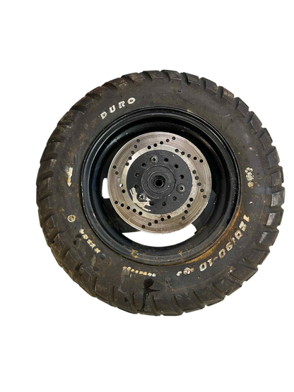 10" 3-egers forhjul - sort