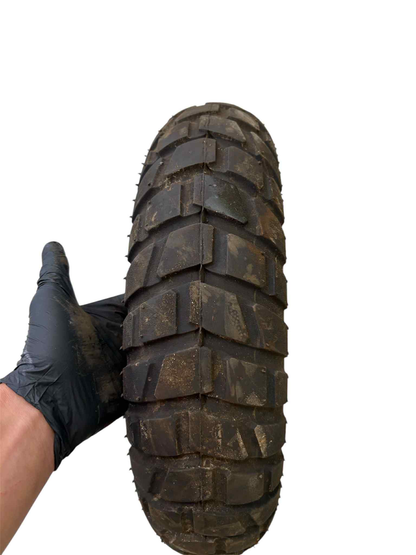 10" 3-egers forhjul - sort