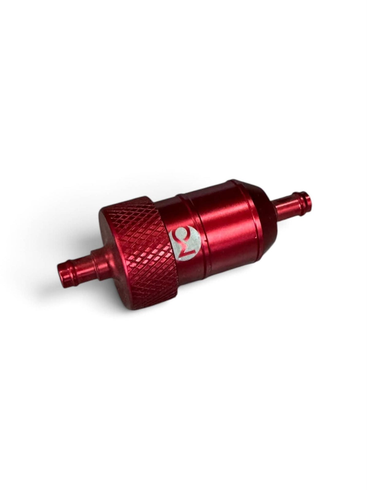 Benzinfilter aluminium rød